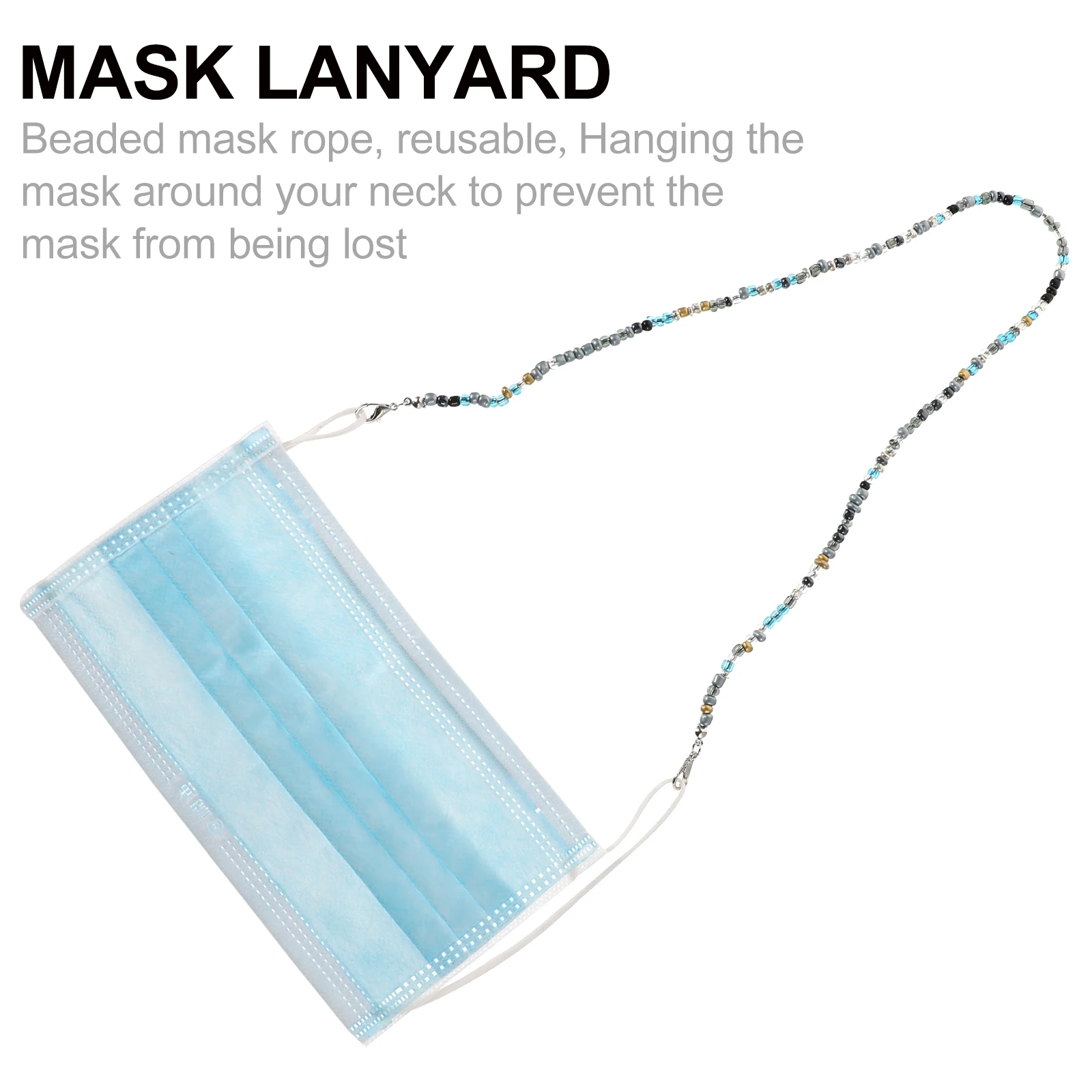 

Mask Hanging Chain Lanyard Chains Face Sunglasses Nonslip Eyeglasses Beaded Strap Anti-lost Necklace