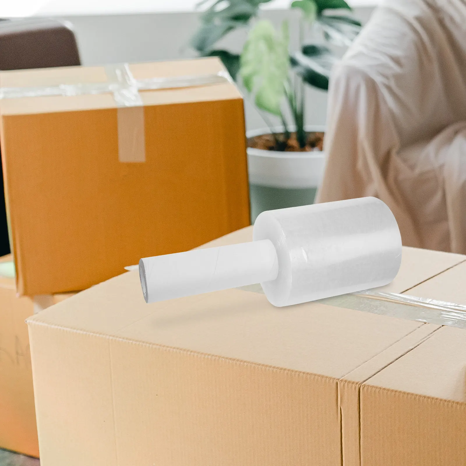 1-roll-handle-shrink-wrap-film-easy-operate-single-side-design-for-luggage-cable-hose-moving-supplies-packing-protective-stretch