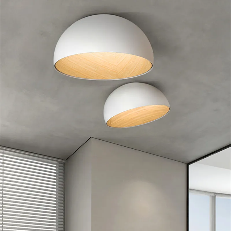 Duo Ceiling Light creative Danish desinger lamp Bedroom Post-modern Simple Wood lamp Creative Living Room kitchen island light