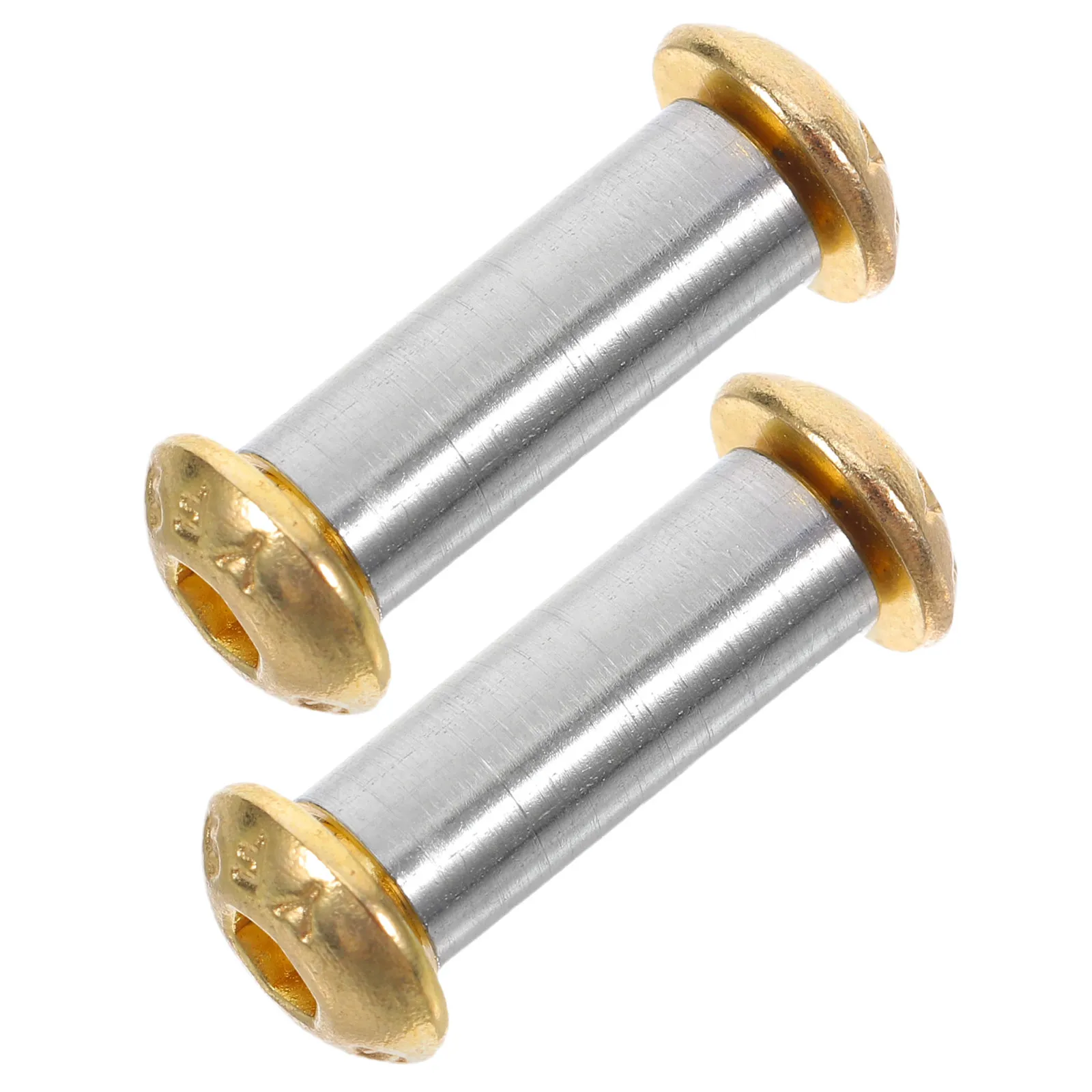2Pcs Solid Brass Round Head Rivets for Knife Handle Repair DIY Knife Making Hardware Kit Professional Chef Cutlery Handle