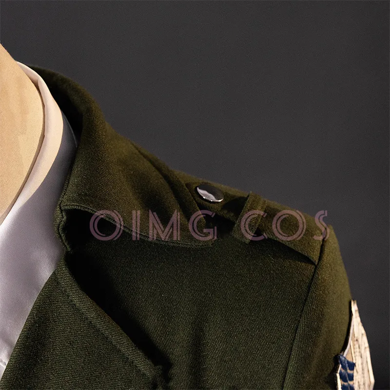 Attack On Titan Costume Cosplay Abito da uomo Camicia bianca Uniforme di carnevale per adulti Anime Costumi per feste di Halloween Masquerade