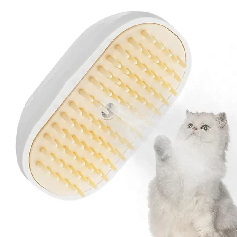 Spritz Defur Comb For Cats Rechargeable Multifunctional Cat Steaming Brushes For Indoor Cats Cat Cleaning Massage Supplies Dog