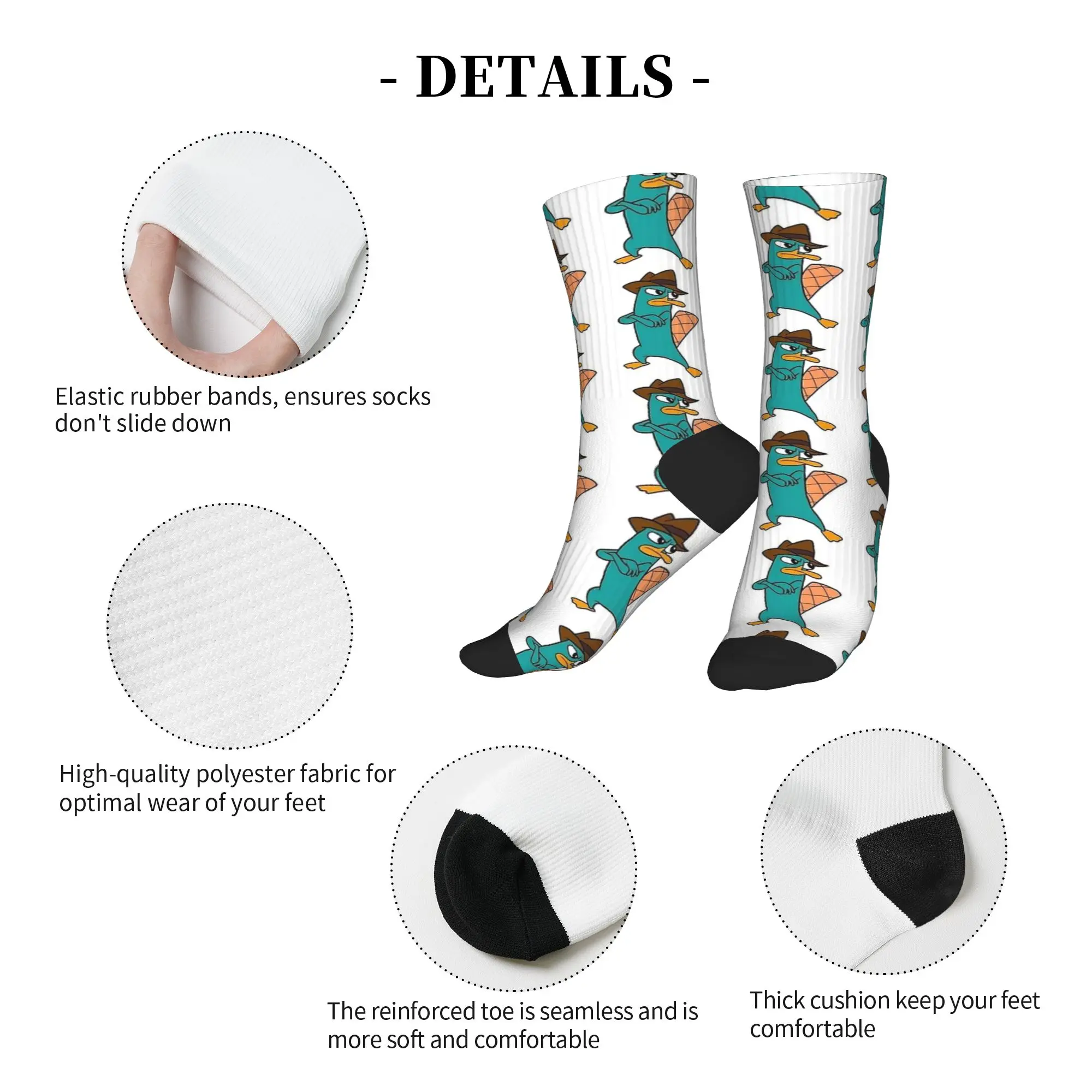 بيري خلد الماء الكرتون بطة الجوارب جوارب مضحكة الربيع المضادة للانزلاق الرجال الجوارب مريحة الرسم الجري جوارب رياضية