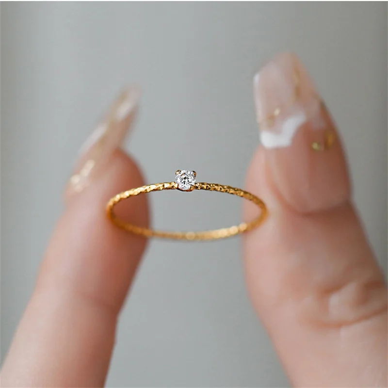 Rings For Women Red Green Zirconia Crystal Gold Plated Wedding Engagement Ring Jewellry Zircon Romantic Stainelss Steel Jewelry
