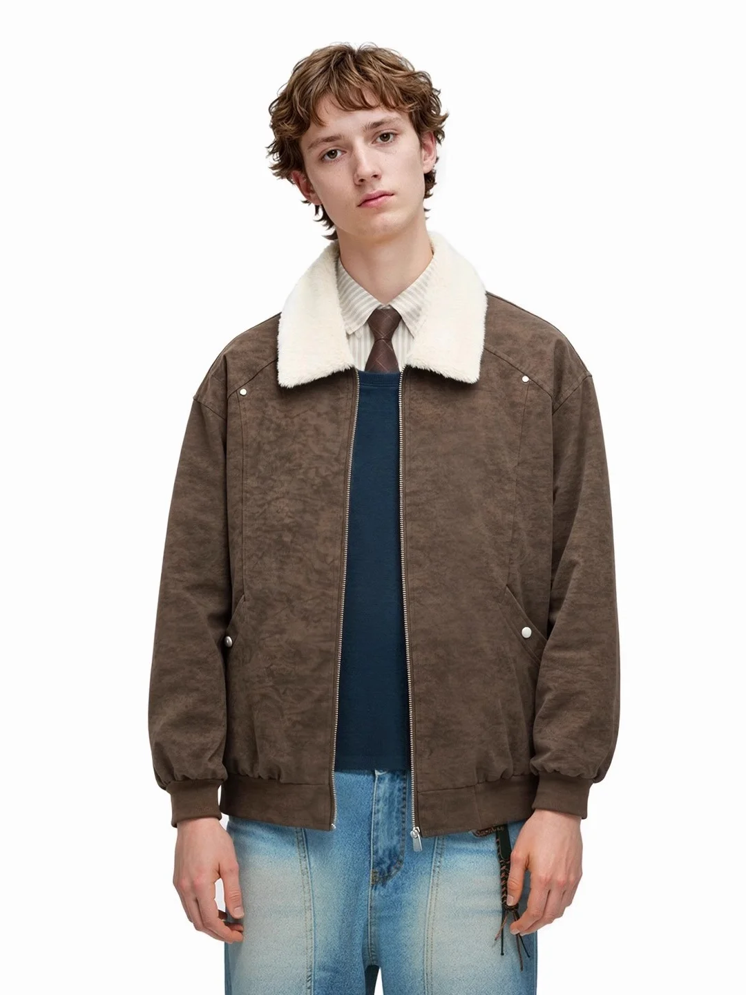 

Fur Collar Jean Jacket Mens Denim Classic Urban Winter Western Windproof Hooded Popular Track Autumn Warm Gym Polychrome Fashion
