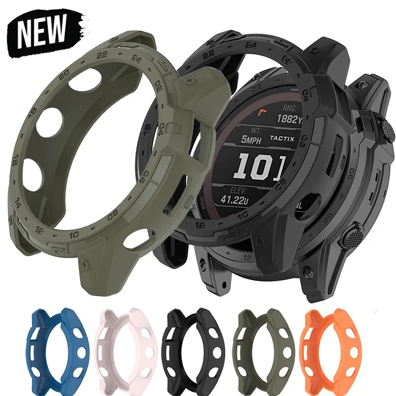 New Soft Silicone TPU Case for Garmin Fenix 7X Pro 6X 5X Tactix 7 Pro Fenix 7 6 5 Enduro 2 Transparent Case for Garmin Tactix 7
