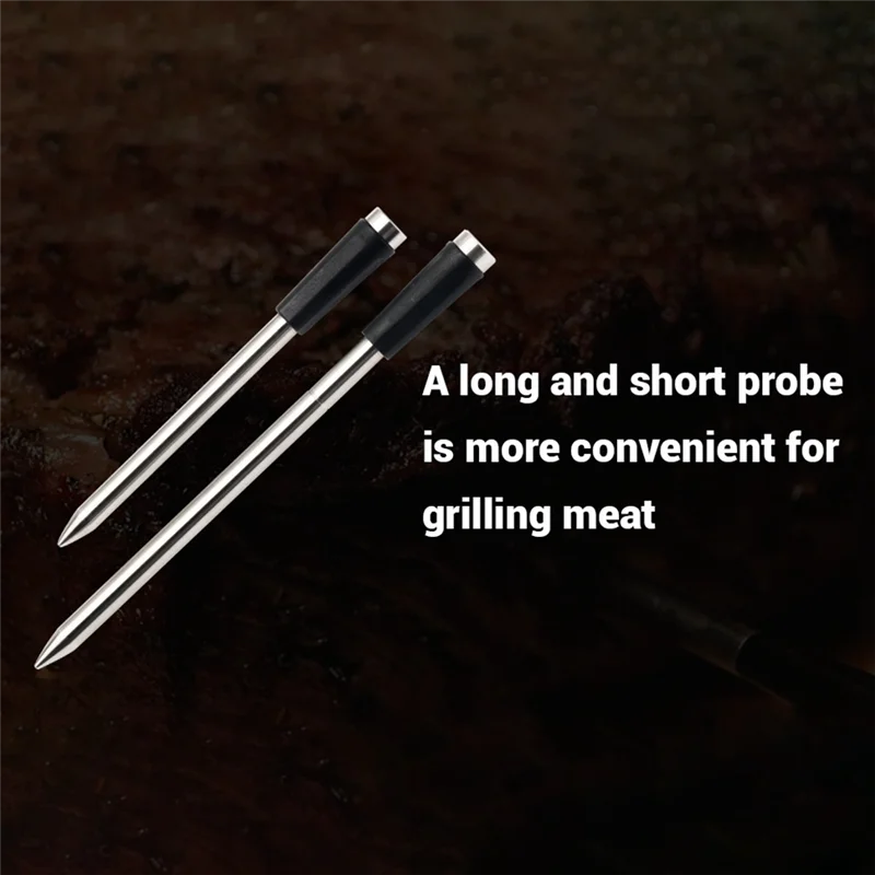 

Classy-Wireless Food Meat Thermometer Digital Bluetooth Dual Probes BBQ Thermometer With Display Screen For Air Fryer Oven