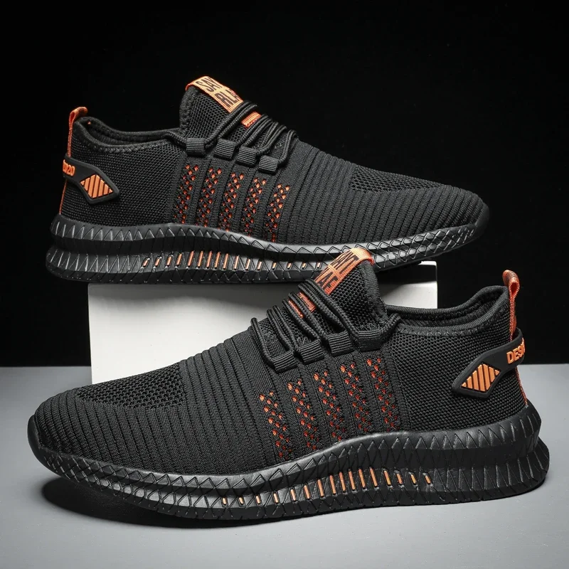 2024 Fashion Sneakers Lightweight Men Casual Shoes Breathable Male Footwear Lace Up Walking Shoe