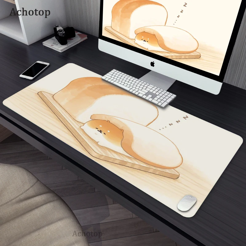 

Large Mousepad XXL Office HD Print Cartoon Dog Mouse Pad Gaming Carpet Locking Edge Mouse Mat Game Keyboard Pads 900x400mm