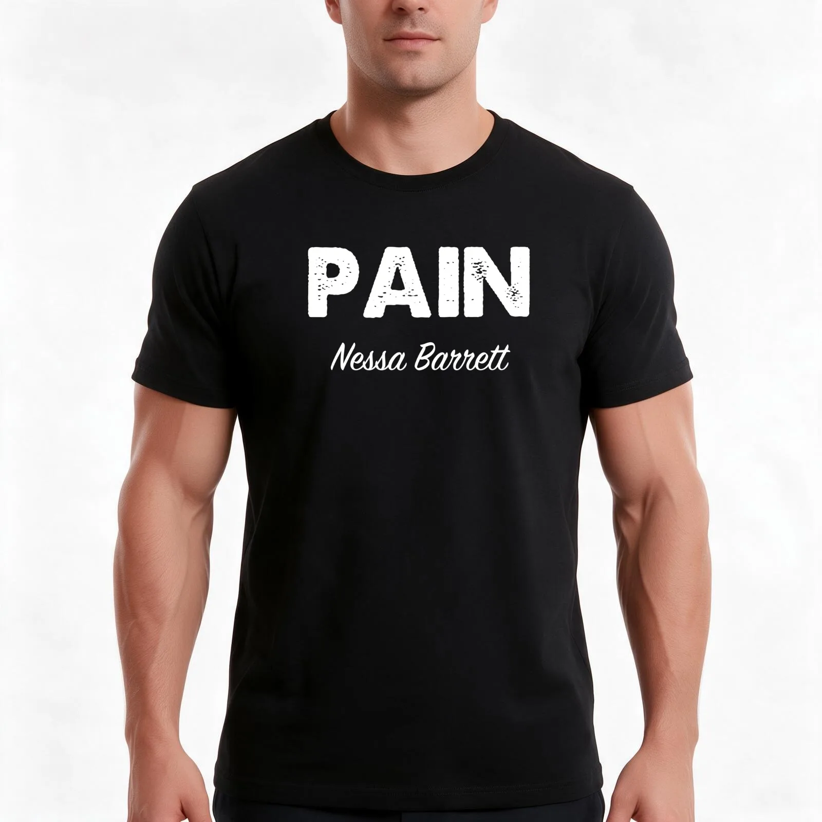 Pain Nessa Barrett T-Shirt Summer Casual Cotton Tee Oversized Streetwear Tops Vintage Graphic Print Loose Fit Short Sleeve
