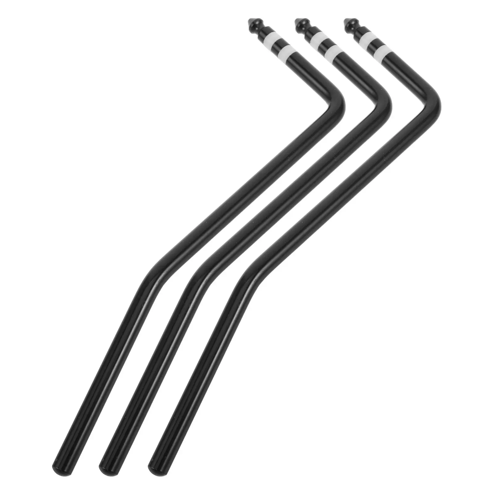 3Pcs Guitar Bridges Arm Replacement For Guitar Player Electric Whammy Bar Black Tremolo Direct Insert Parts