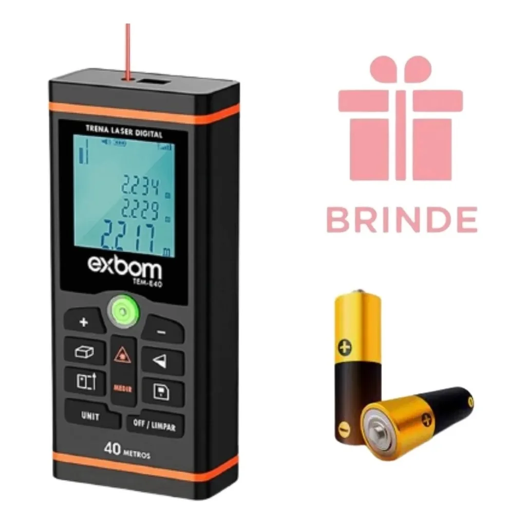 Trena Digital De Alta Precisão A Led 40 Metros