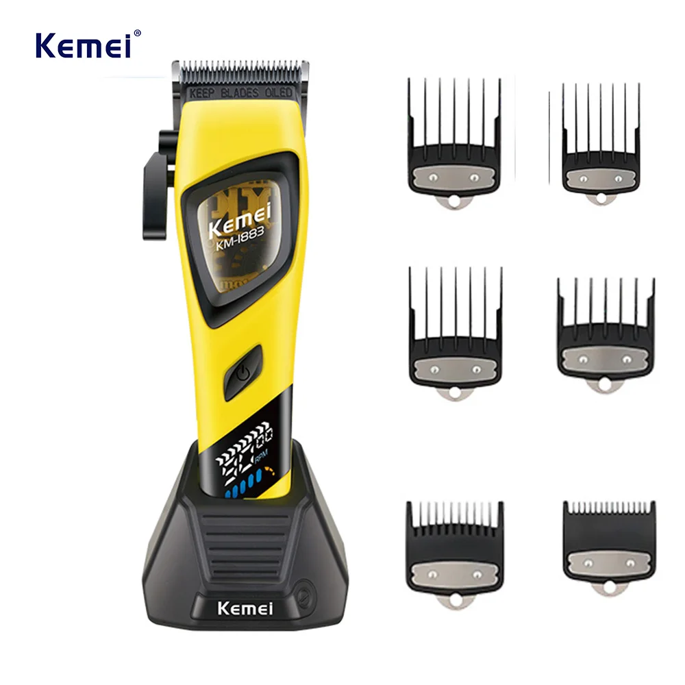 Kemei 1883 Clipper Hair Haircut 9000 Rpm Clipper Barber Professional Wireless Hair Cutting Machines Man Original