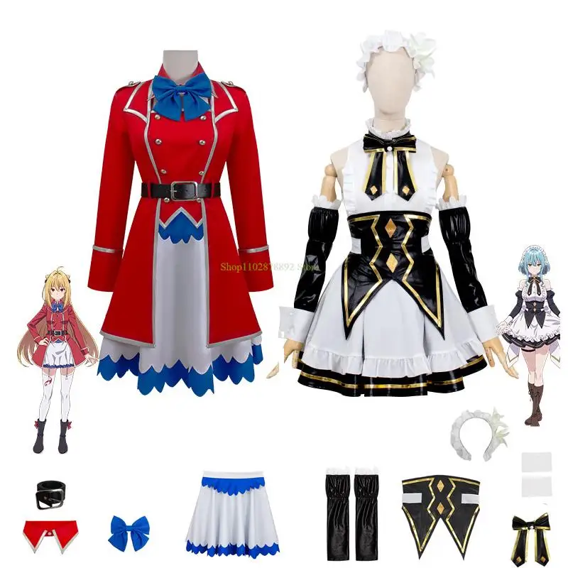 

Terakomari Gandesblood Villhaze Cosplay Costume Anime Hikikomari the Vampire Countess no Monmon JK Uniforms Halloween Party Cos