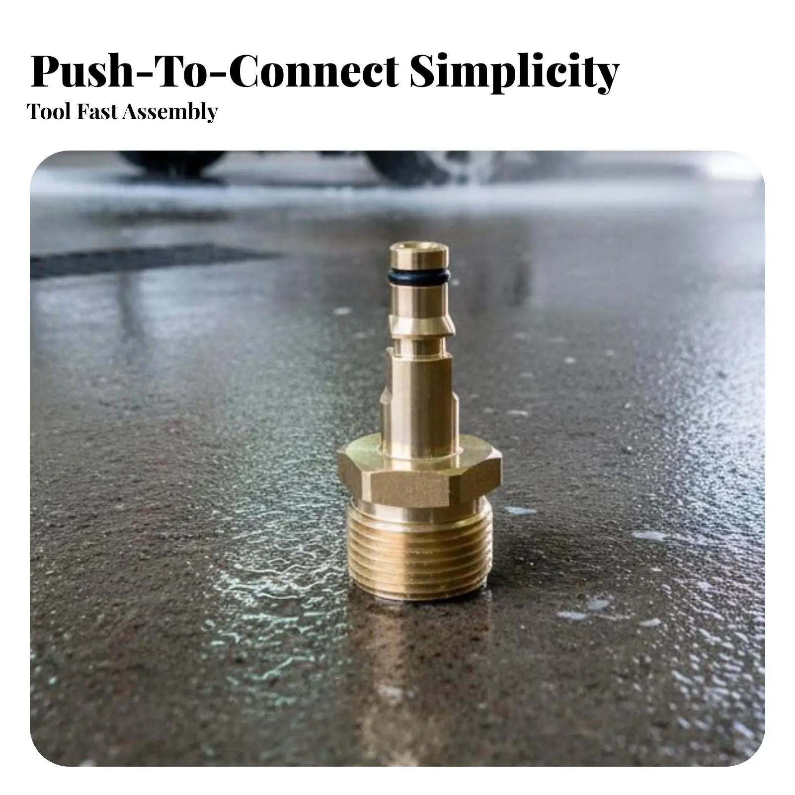 Pressure Washer Rapid Connect Adapter Leak-Resistant Gasket M22 Water Adapter M22 Thread Rapid Connect Converter Wear-Resistant