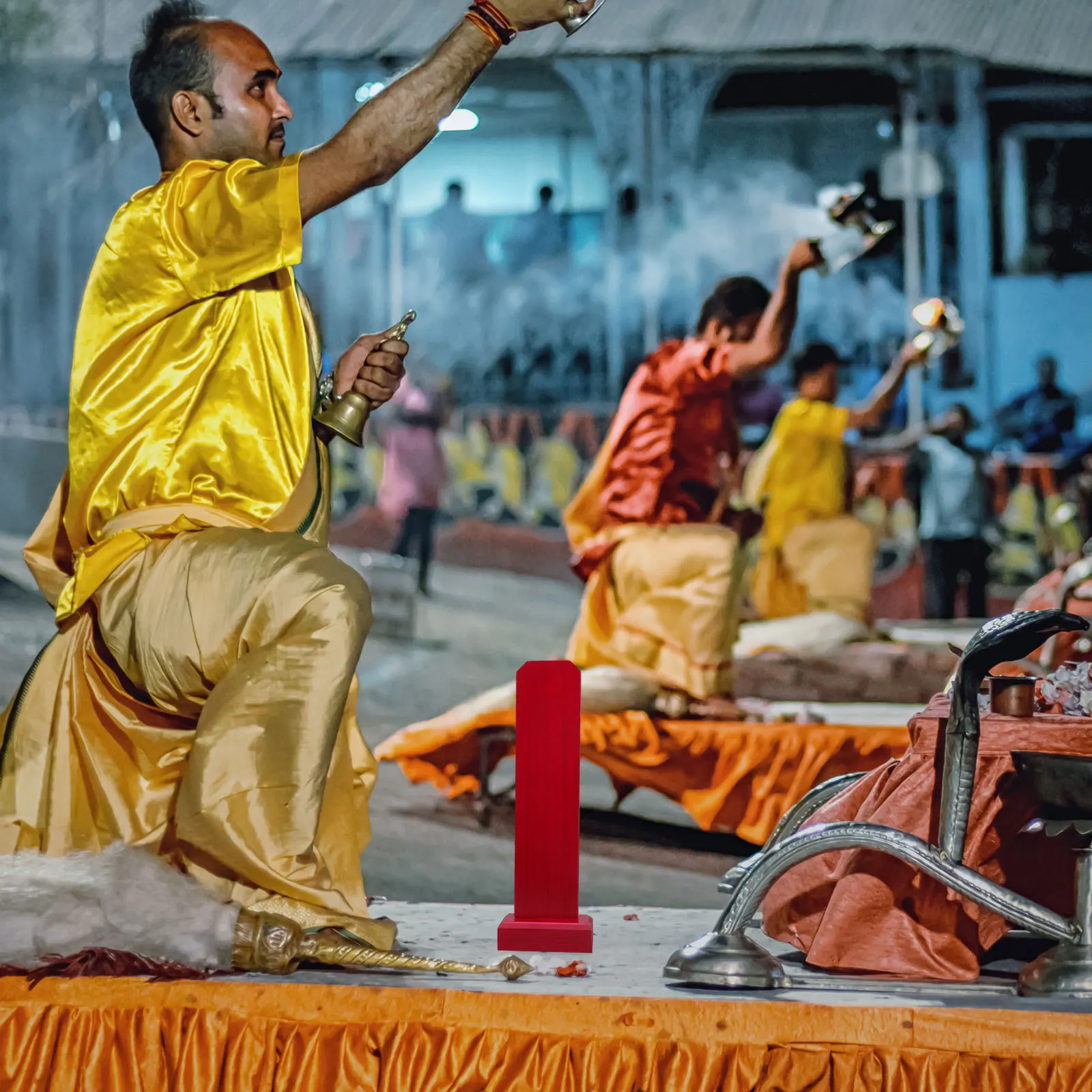 

Ancestral Memorial Tablet Solid Wood Build Red Color for Home Altar Temple Use As Worship Tablet and Offering Table Decor