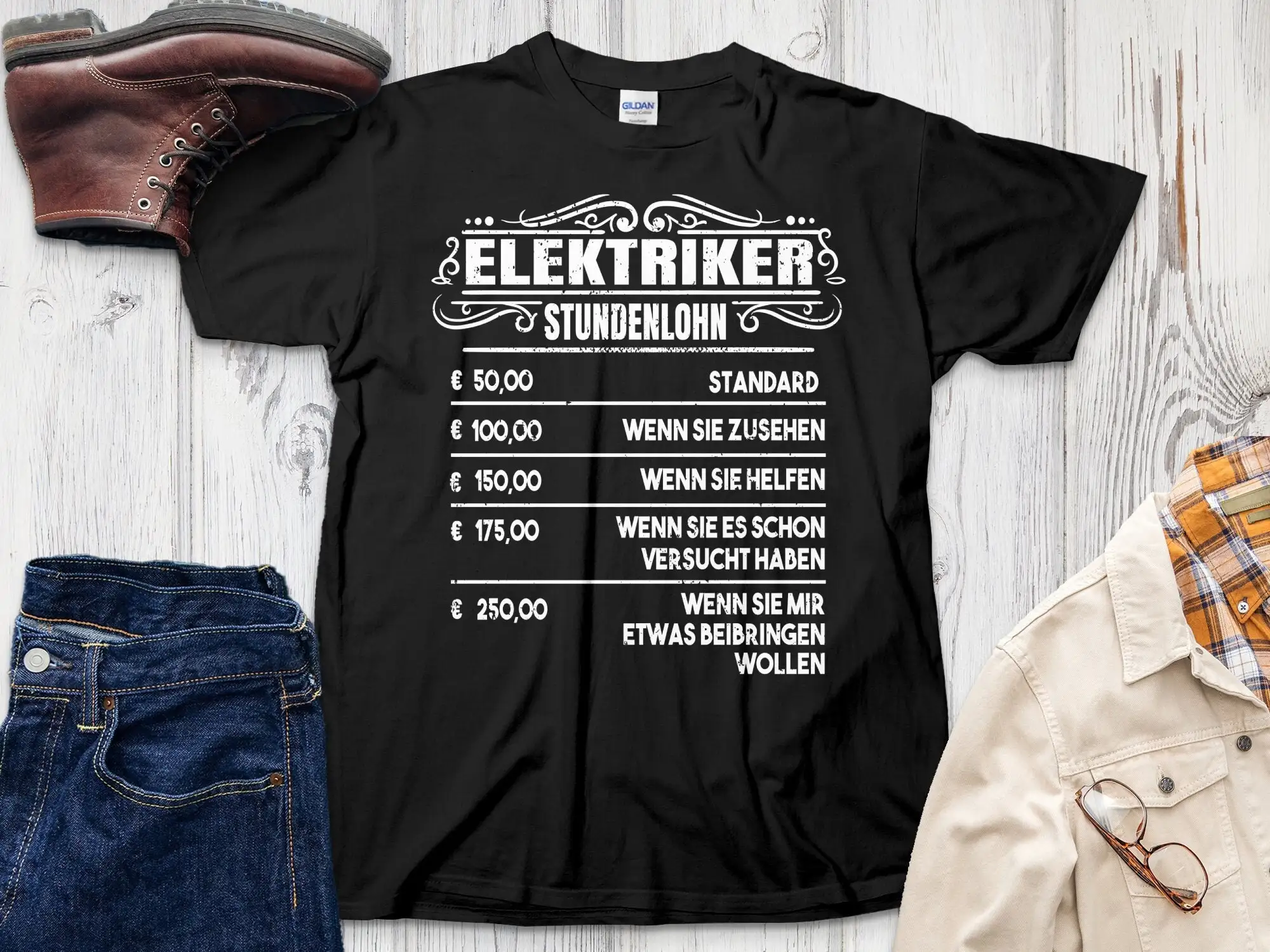 Electrician Shirt Electronics Technician Hourly Wage Electrical Engineering Tradesman T