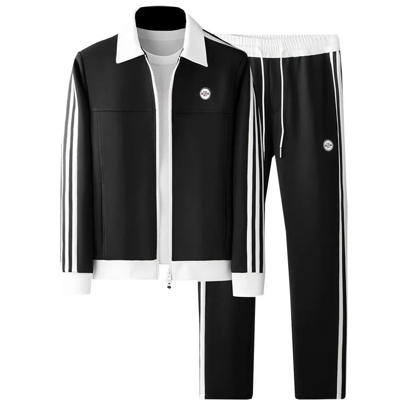 Men's Clothing Autumn and Winter high quality Fashion Brand Personalized Printing Casual Handsome Light Luxury Men's suit