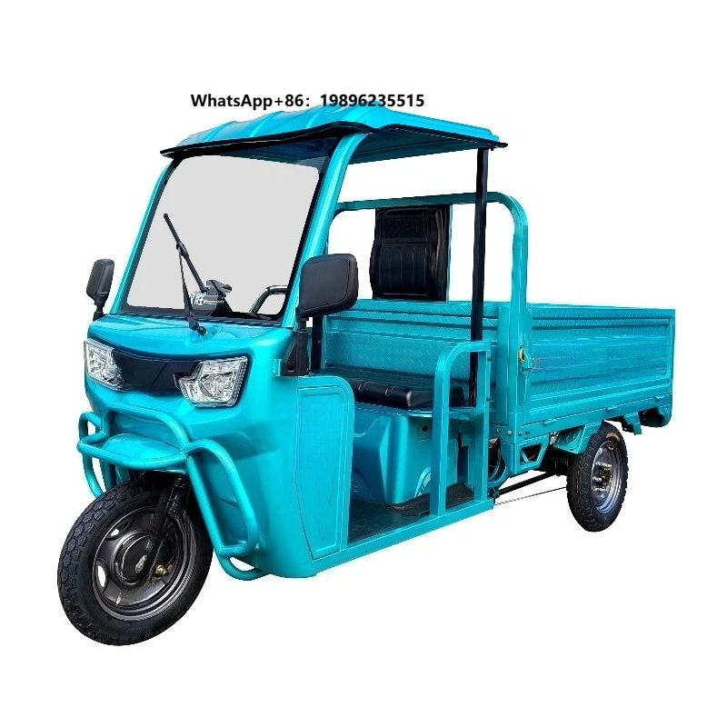 Manufacturer Direct 1.6m  Electric Passenger Long Endurance Sunroof Goods Transport Cargo Tricycles