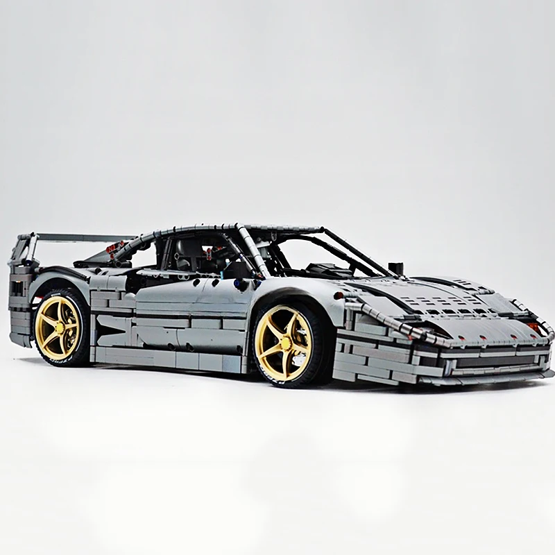 MOC-140269 Technical Super Sports Car 1:8 Compatible 42143 Model Building Blocks Bricks Puzzle DIY Toys Birthday Gfits For Kids