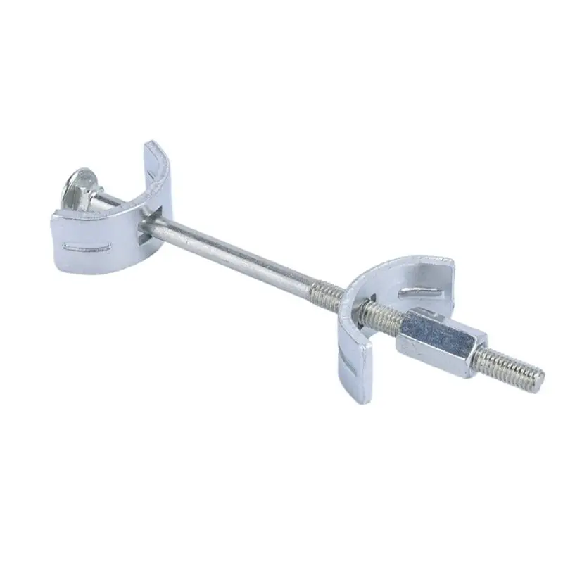 A01F-Countertop Benchtop Joiner Joint Connector M6 Thread Bolt 10Pcs Half Moon Shaped Bracket Dog Bone Fastener