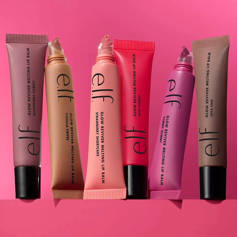 Elf Brand 4 Colors Fruit Flavor Lip Gloss Lightweight Hydrating Nourishing Repairing Improve Lip Lines Dryness Tinted Cosmetic