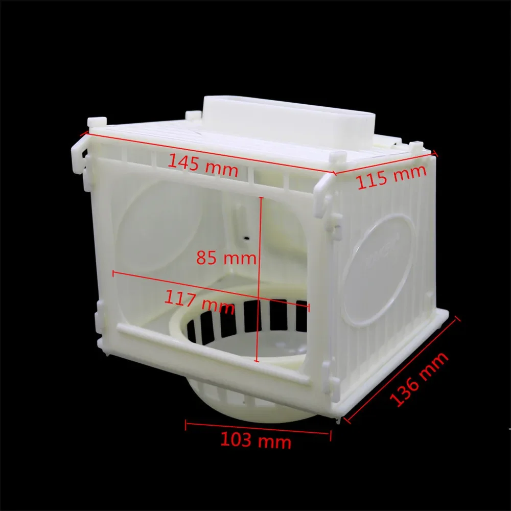 8 PCs Bird Cage Bird House Parrot Cage White High Quality Plastic Pet Bird's Nest