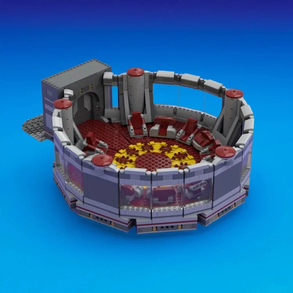 

1562 шт. J Xoye High Council Chamber Power Hall Custom MOC Creation Building Blocks Игрушки в подарок