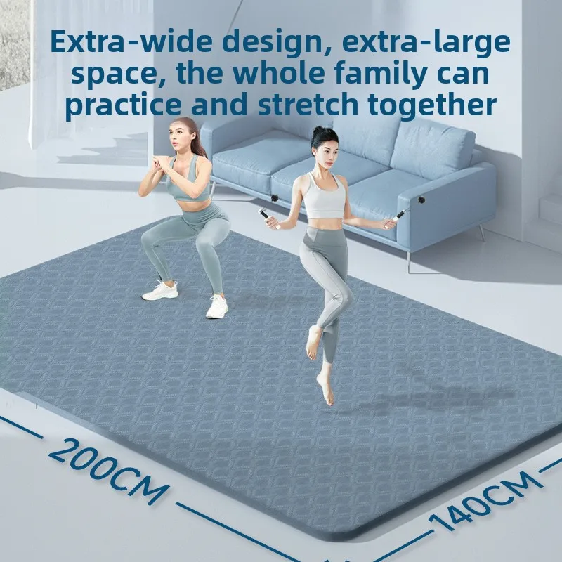 Large Size Two Person Yoga Mat Extra Thick Wide 2 Meter Non Slip Shockproof Soundproof Fitness Mat Yoga Mat Thick