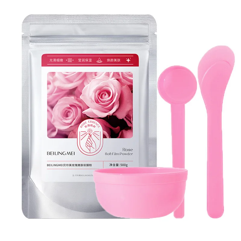 

500g Rose Facial Mask Powder Skin Rejuvenation Chamomile Emollient Soft Film Powder Hydrating Moisturizing Firming