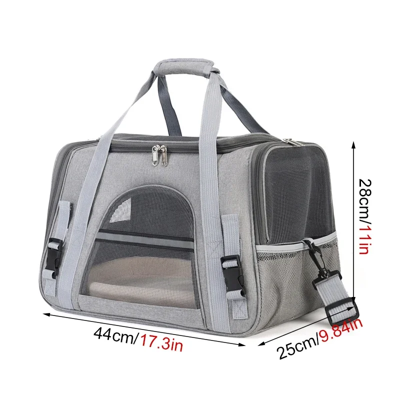 Breathable Mesh Cat Carrier Bag, Foldable Handheld Pet Travel Tote for Small Animals Foldable Pet Travel Bag for Small Animals