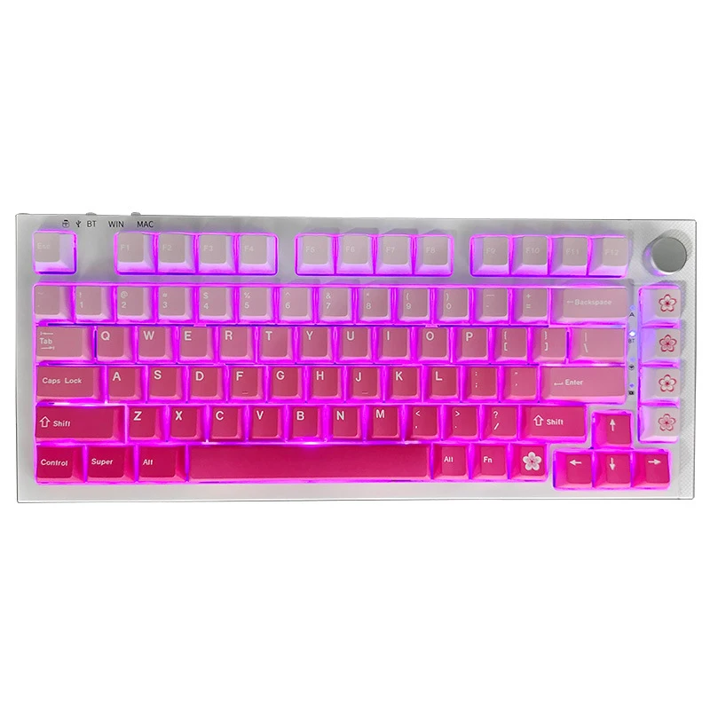 138Keys Gradien Keycap OEM PBT Set Key Cap Ergonomic Key Cap Mechanical Keyboard Kit Keycaps