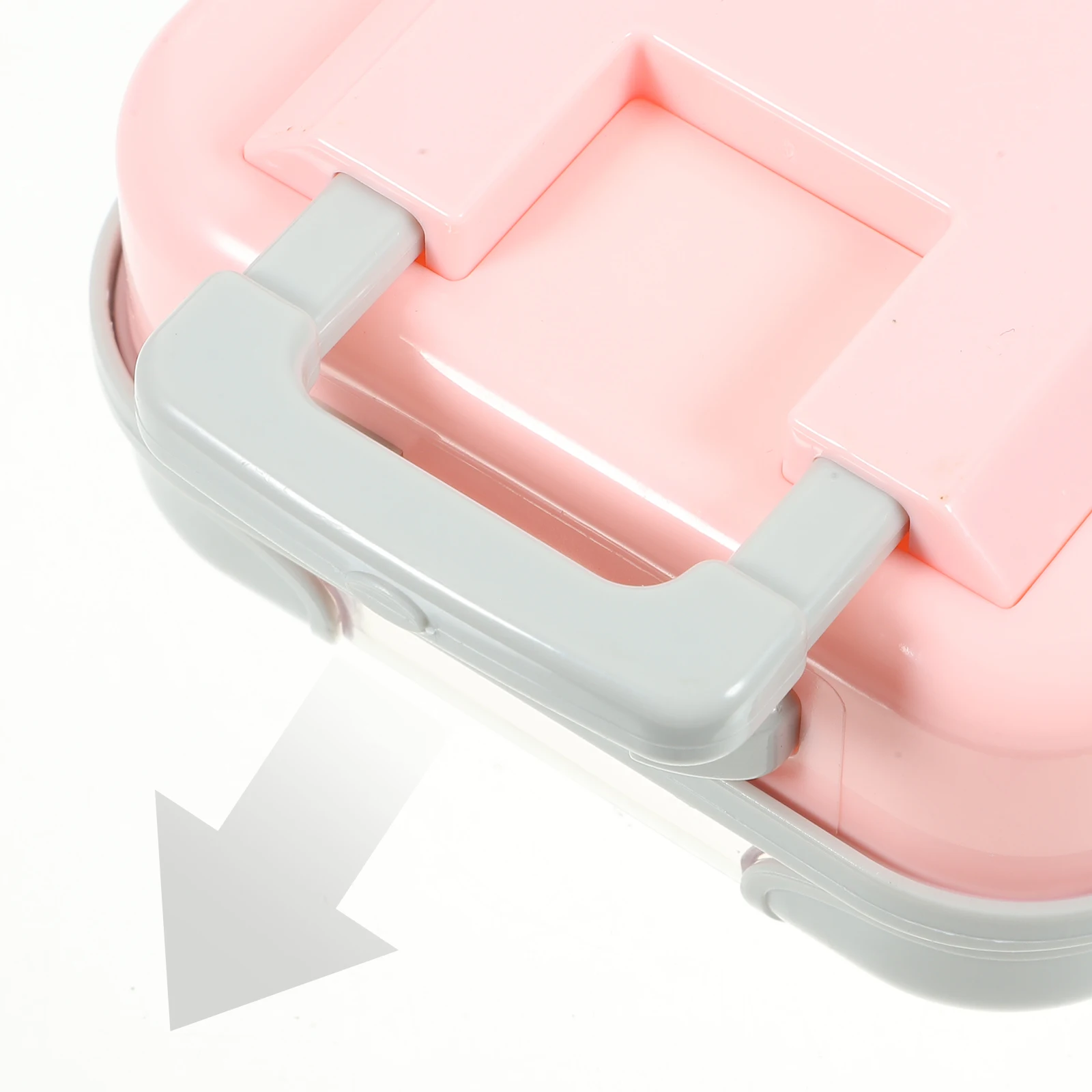 

4pcs Box Suitcase Purse Mini Suitcase Bag Pink Rose Travel Makeup Cases Plastic Boxes Luggage Storage Case