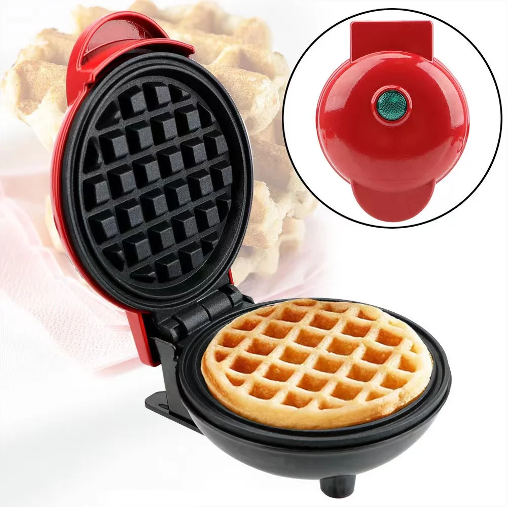 Breakfast toaster with double-sided heating device, multifunctional waffle making device