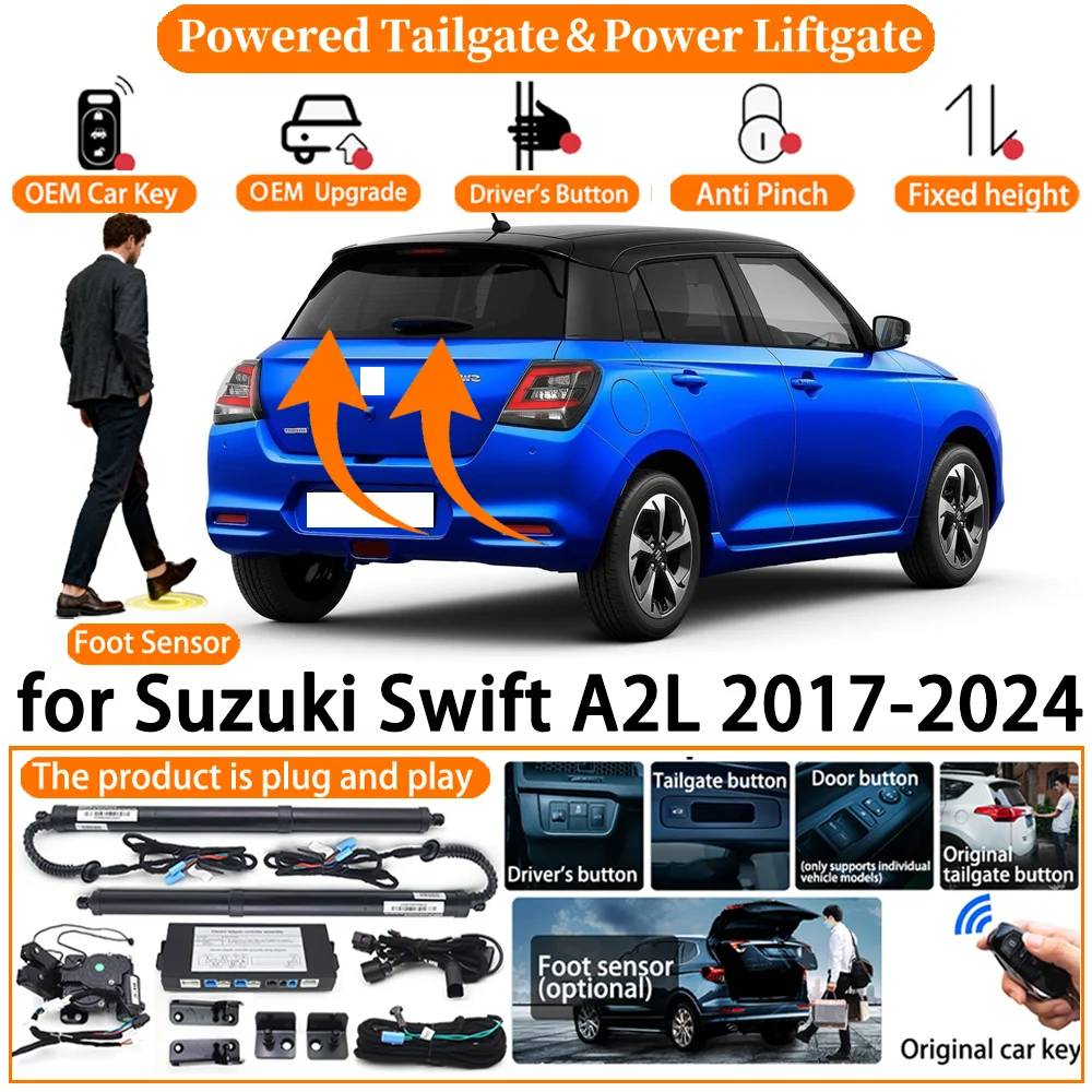 Car OEM Smart Powered Tailgate system for Suzuki Swift A2L 2017-2024 Automatic Electric Power Tailgate Strut Tail Gate Lift kit