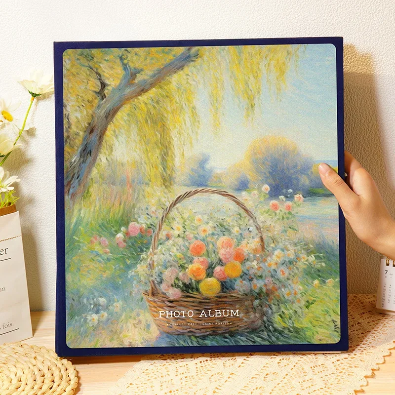 Large Capacity Gift Photo Album 6-Inch 600-Page Premium Photo Holder with Horizontal & Vertical Pockets, Family Decor