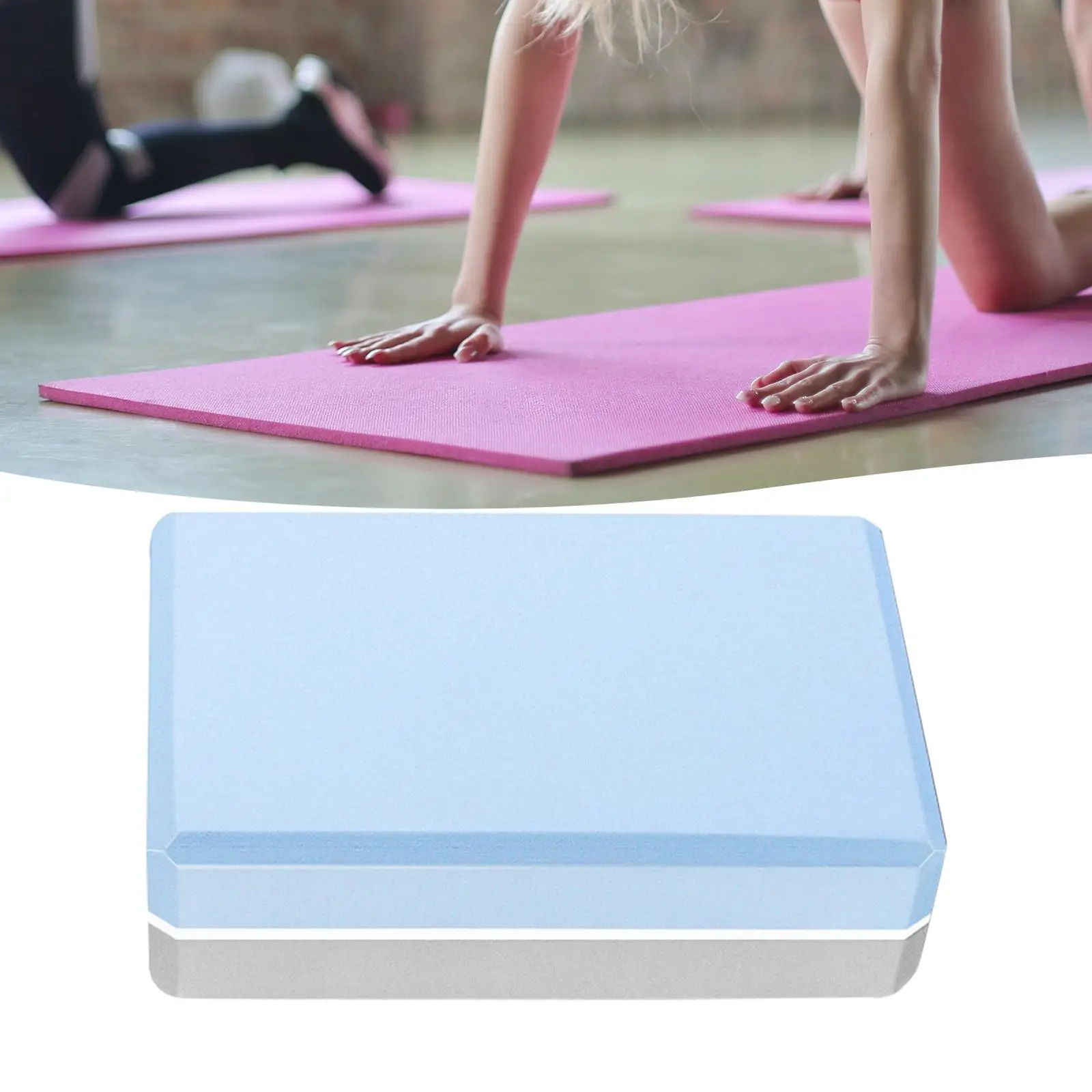 Yoga Block Slip Professional Supportive for Meditation Fitness Gift EVA Foam Block Brick Stretch Exercise Rehab Gym