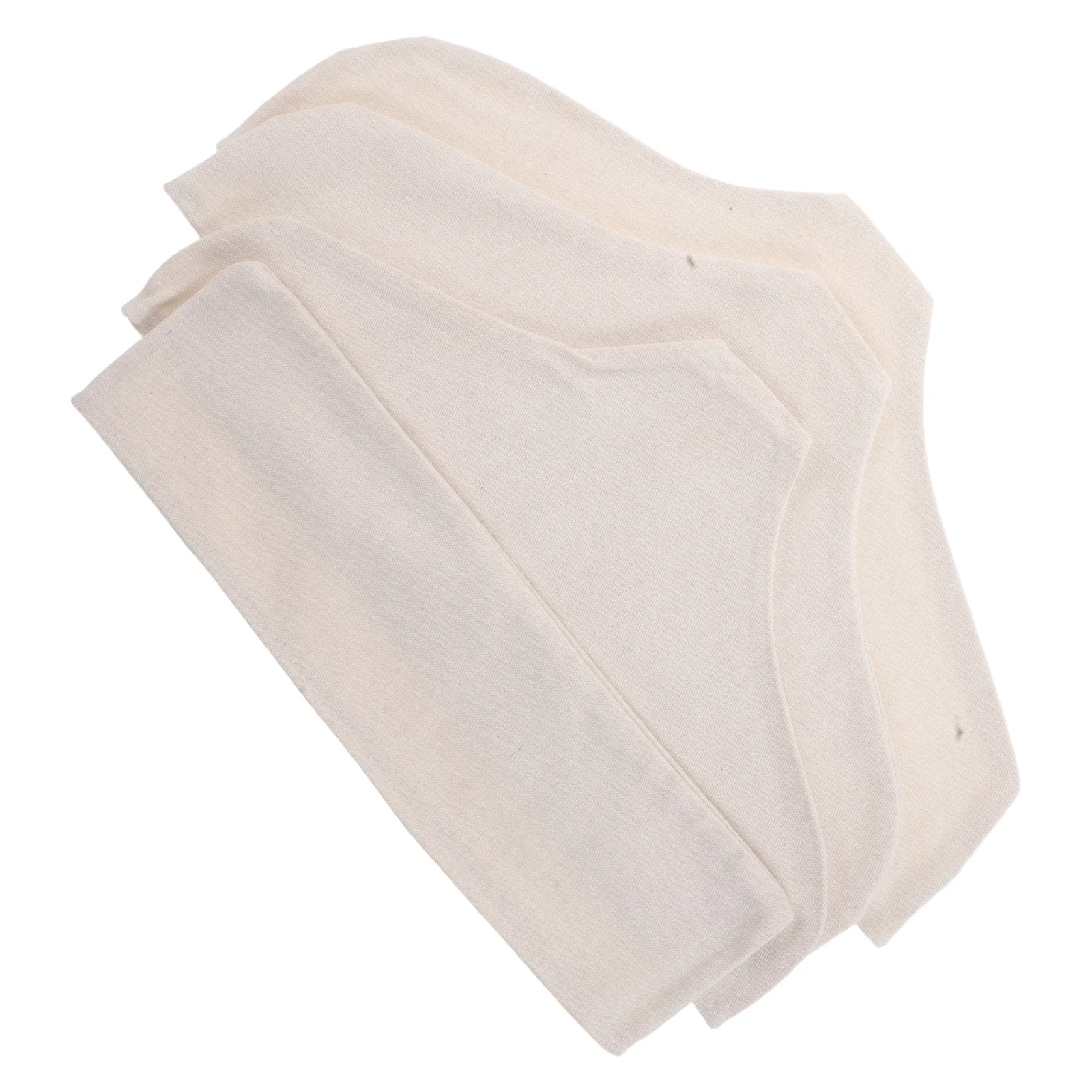 

4pcs Anti-Slip Hanger Cover Linen Cotton Dustproof Wardrobe Protector For Clothes Skirts Coats Closet Organization Universal Fit