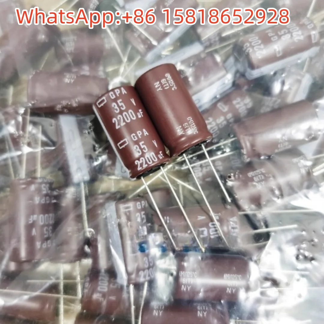 5 قطعة 35 فولت 2200 فائق التوهج 16X30 الماس الأسود GPA مقاومة درجات الحرارة العالية 125 ° C مُكثَّف كهربائيًا 2200 فائق التوهج 35 فولت #2