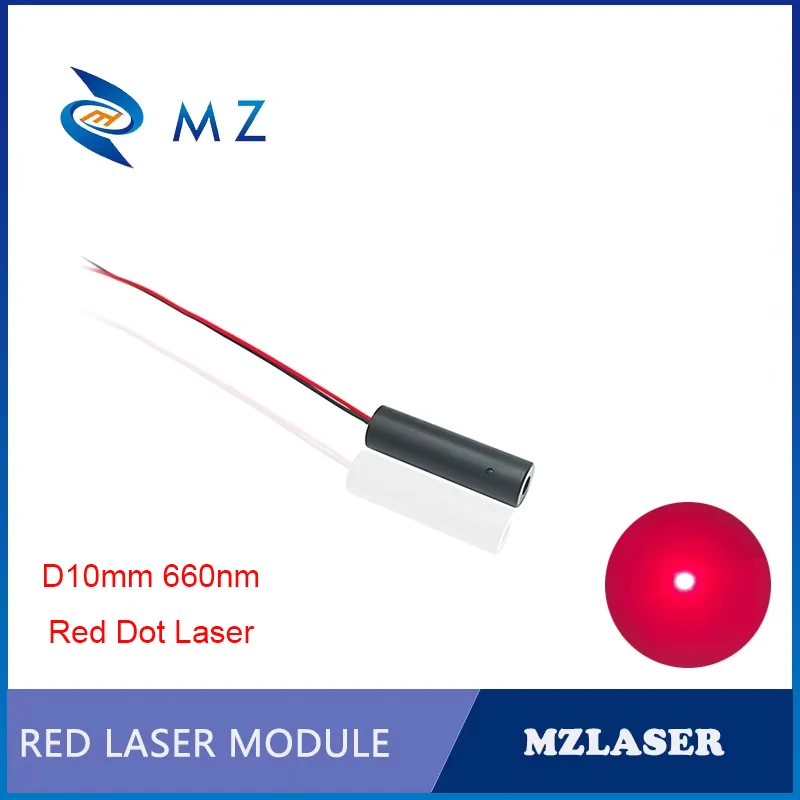 

Hot Selling Compact Mini D10mm 660nm 100mw 3V Red Dot Laser Diode Module Red Spot Laser Glass Lens Industrial Grade Machine