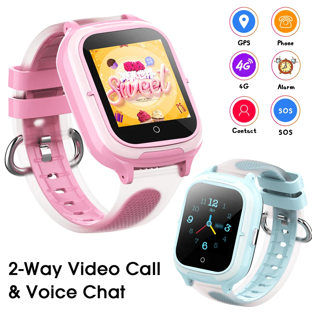 

4G Smart Watch Kids GPS WIFI Tracker Location Video Call SOS Child Smartwatch Camera Phone Watch for Boys Girls