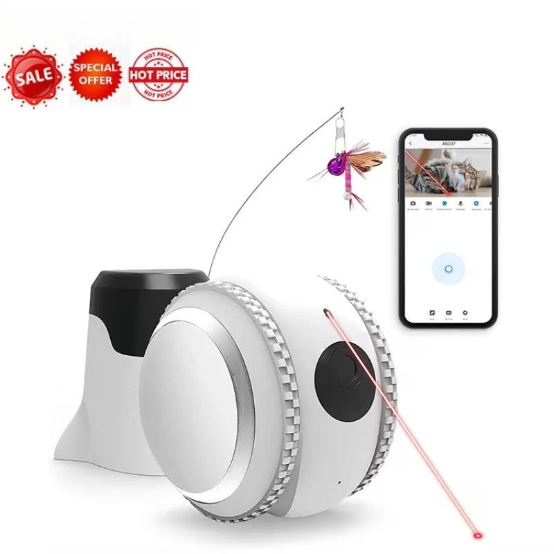 Tumbler Design Mobility Powerful Robot Dog Cat Camera Rolling Surveillance Pet Interaction  Auto Return to Charge