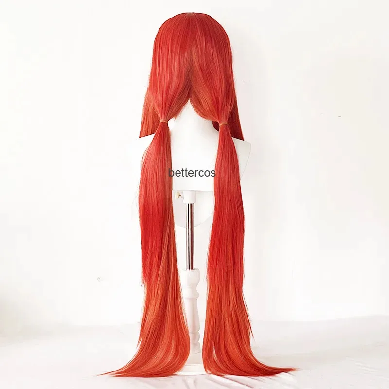 

2025 22 Nilou Impact Длинный прямой красный парик Аниме Косплей Термостойкие синтетические предварительно стилизованные парики