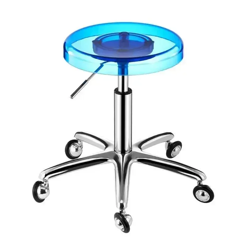 

Wheels Acrylic Bar Stool Design Plastic Adjustable Transparent Bar Stool Salon Office Cadeira Giratoria Restaurant Furniture