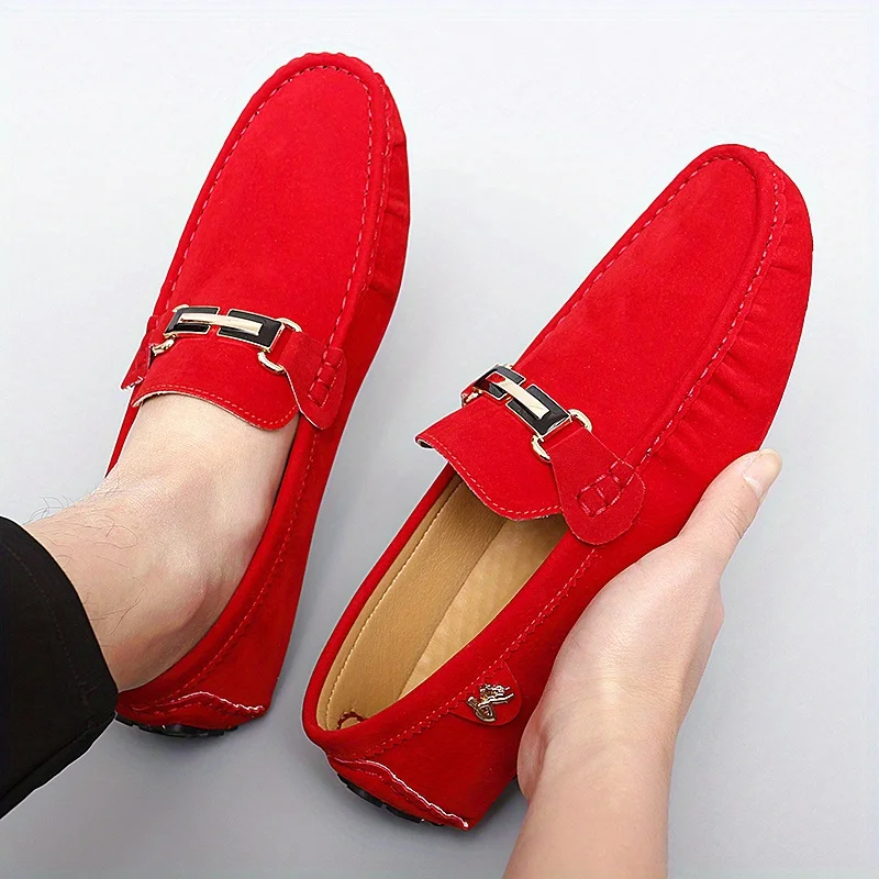 Shoes Leather Men Luxury Trendy Casual Slip on Formal Loafers Men Moccasins Italian Black Male Driving Shoes Sneakers Plus Size