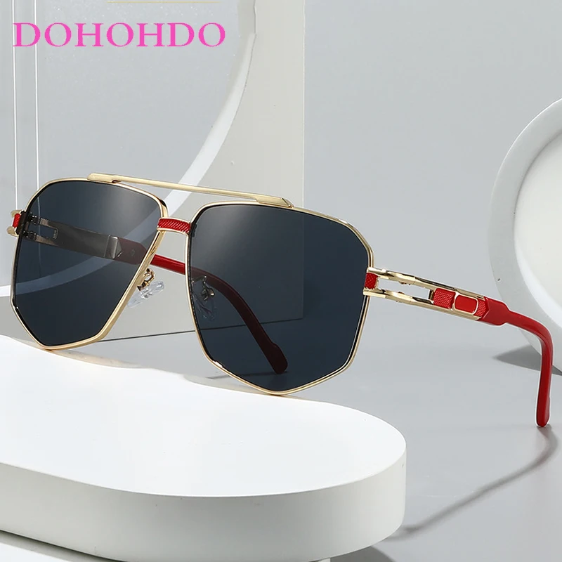 

New Luxury Fashion Big Pilot Sunglasses Women Men Trendy Brand Designer Eyewear Outdoor Traveling Driving Shades UV400 Lunette