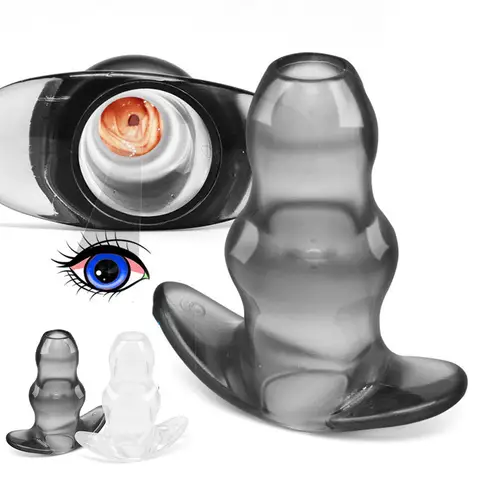 Peek Hole Anal Plug for Women Man Hollow Out Gay Butt plugs sexx Toy Explore ASS Bold Solo Play Vagina Stimulate Orgasmic