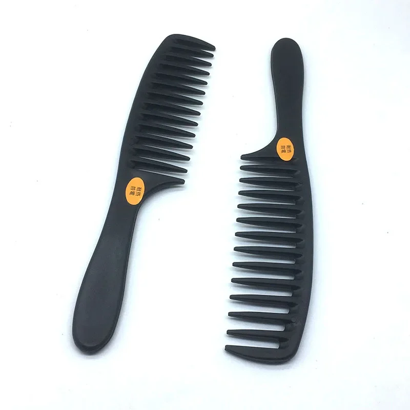 Wide-Tooth Comb Plastic Pear Flower Head Large-Tooth Wide-Tooth Hairdressing Curly Hair Comb Anti-Static Hair Comb