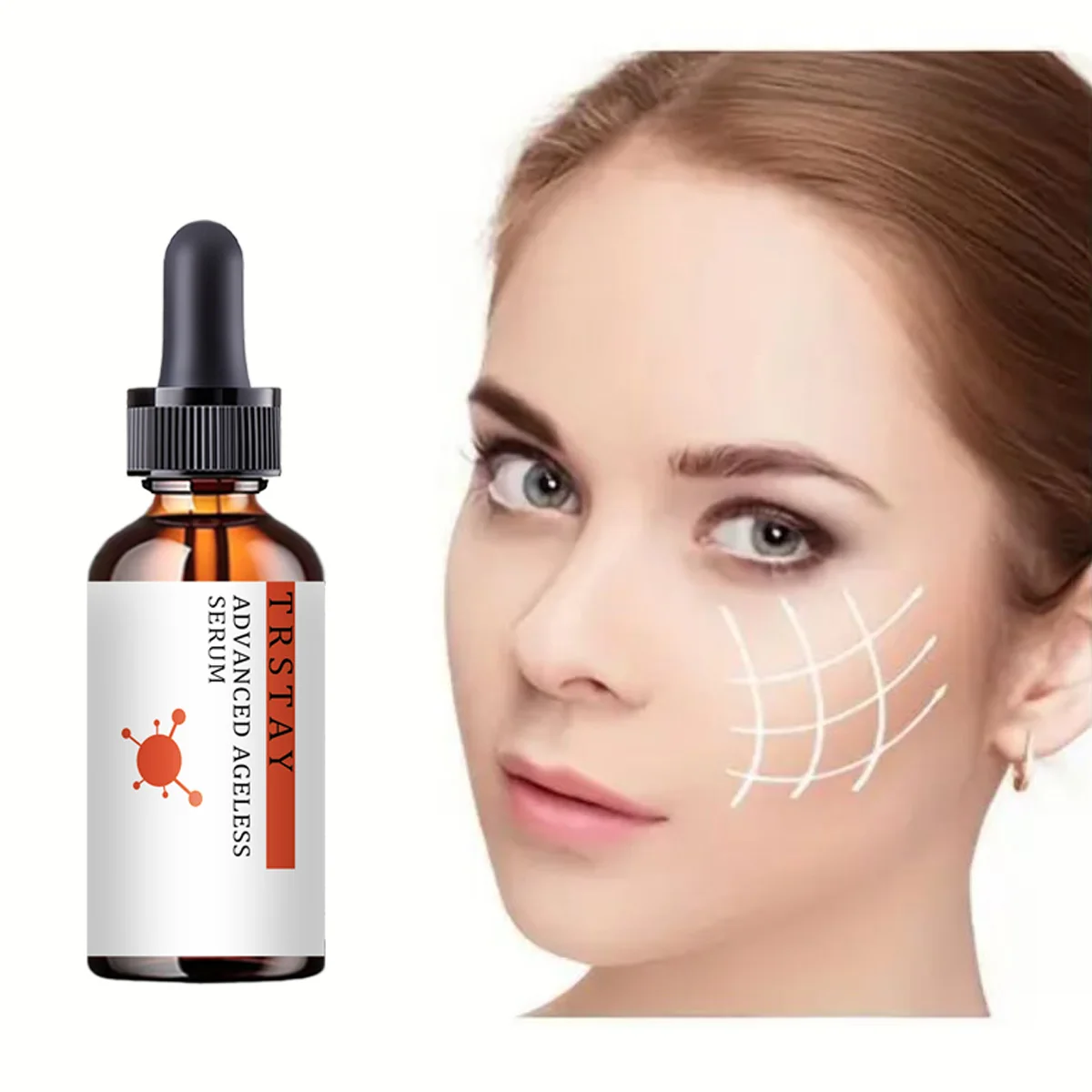 Six Peptides Wrinkle Remover Serum Firming Lifting Face Care Anti-Aging Fade Fine Lines Smooth Skin Beauty Facial Essence Liquid