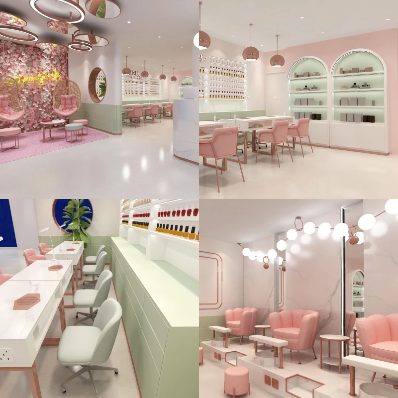 

Meishi Nail Salon Special Display Cabinet Nail Storage Cabinet Nail Salon Floor-standing Display Showcase Drawer